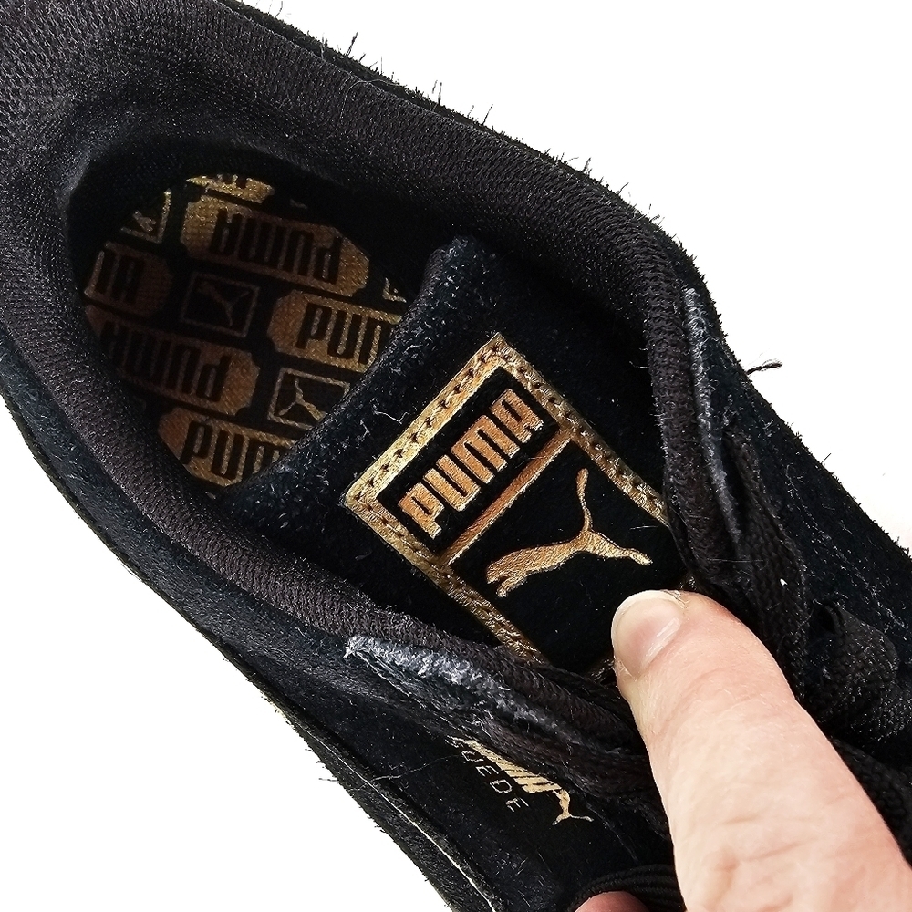 Puma Black Suede Sneakers - Picture 7 of 11